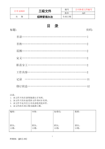 招聘管理办法