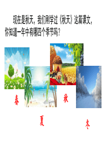 统编版一年级上册语文课文4《四季》优秀PPT课件