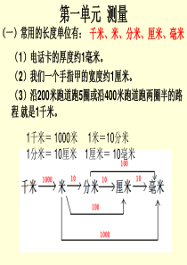 三年级数学上册期中复习知识要点幻灯片