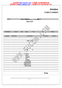 XXXX计算机信息技术有限公司商业计划