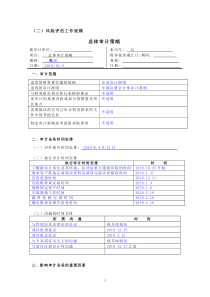 总体审计策略(含答案)