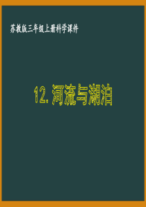 新苏教版三年级科学上册第四单元《12.河流与湖泊》优秀课件