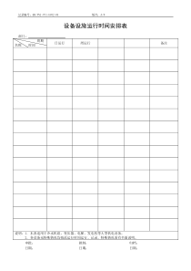 QR-PNJ-751-GC02-04设备设施运行时间安排表