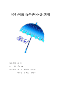 609伞业公司企划书