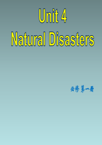 必修一Unit-4-Natural-Disasters-Reading-for-Writing