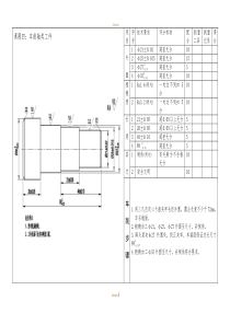 初级车工实操试题