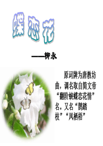 柳永蝶恋花