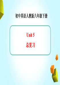 新人教版英语八年级下册Unit5总复习课件