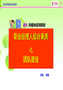 《职业经理人综合素质之如何管理和领导团队》