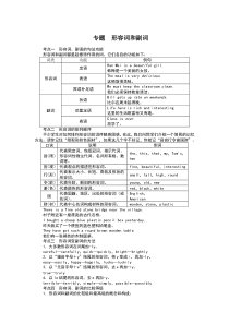 初中英语形容词和副词