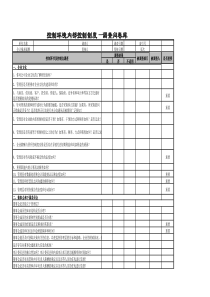 内部控制调查问卷库
