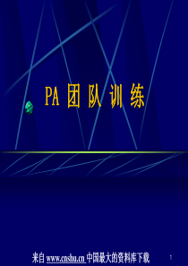 【PA团队训练】（PPT73页）