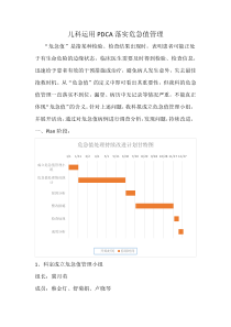 儿科危急值PDCA