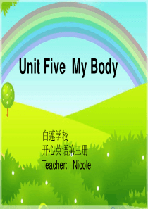 开心英语四年级上册unit5Mybody