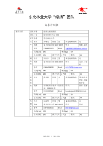 东北林业大学绿扬团队