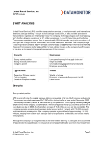 ups-SWOT分析