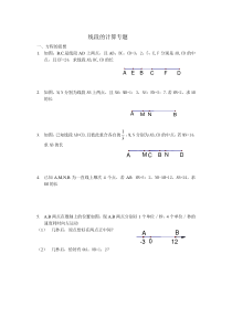 线段的计算专题