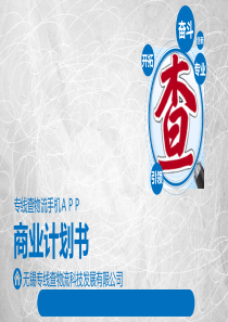 专线查物流手机APP商业计划书（PDF35页）