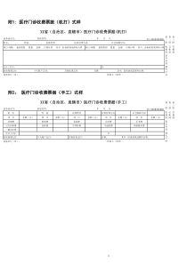 附-医疗门诊收费票据-机打-式样