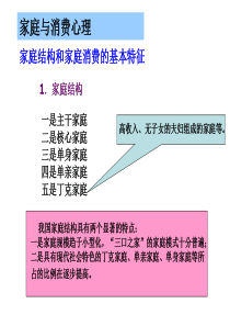 项目一(2)+家庭因素对消费者行为的影响