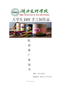 DIY手工制品营销策划书