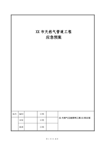 2019年天然气管道应急预案.doc