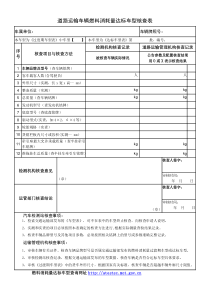 道路运输车辆燃料消耗量达标车型核查表