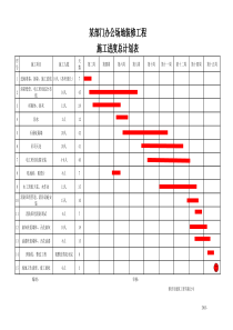 施工进度表(横道图)