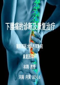 下腰痛的诊断及康复治疗