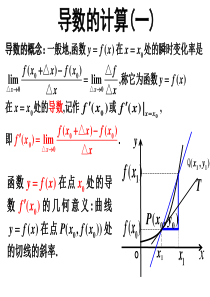 2007.3.1导数的计算(一)