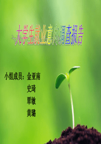 大学生就业意向调查报告