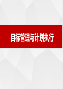 目标管理及执行计划