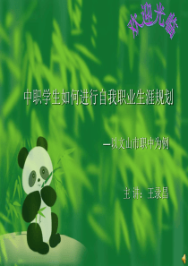 中职学生如何进行自我职业生涯规划