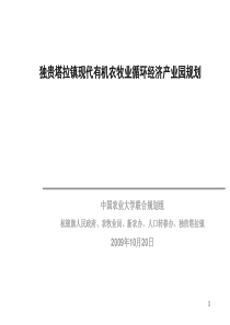 独贵塔拉镇现代有机农牧业循环经济产业园规划