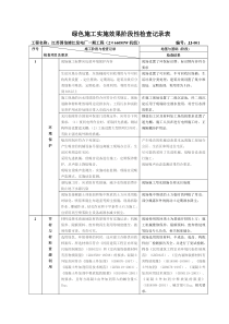 绿色施工实施效果阶段性检查记录表