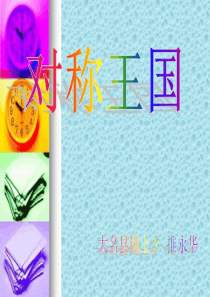 大班数学《对称王国》课件