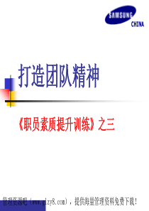 企业管理-团队建设如何打造团队精神