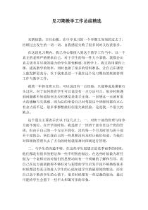 见习期教学工作总结精选