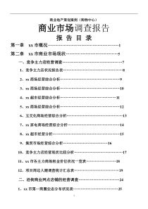 山东诸城爱民购物广场商业市场调查报告