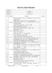 吊篮专项检查表