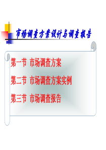 市场调查方案设计与调查报告1593779