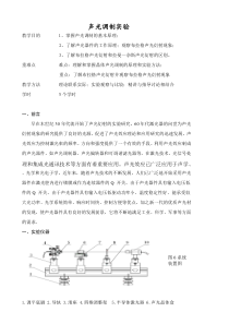 声光调制实验。。