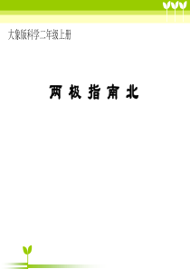 二年级上册科学《两极指南北》大象版