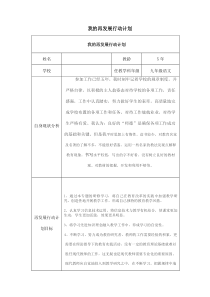 继续教育我的再发展行动计划