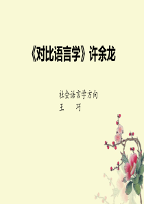 对比语言学第1章-2