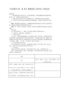 六年级数学上册  圆 单元 整理和复习 教学设计 教学反思