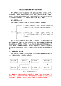 数学建模的基本方法和步骤