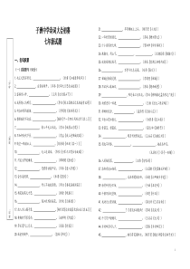 七年级语文诗词大赛试题