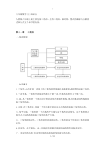 八年级数学知识点总结