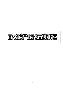 文化创意产业园设立策划方案